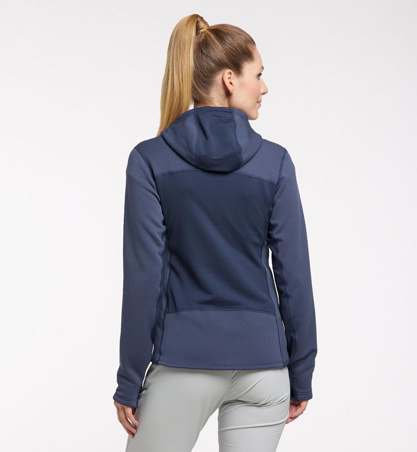 Haglöfs Womens Roc Nordic Mid Layer Blue New Zealand 04387CHSX